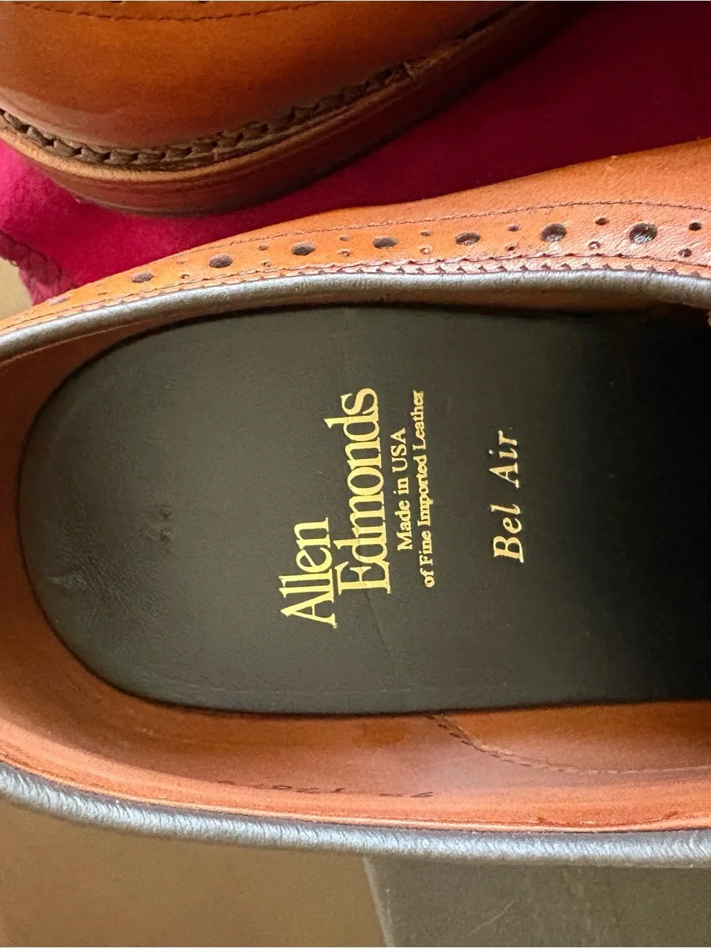 Allen Edmonds Brown Wingtip Derby Shoes